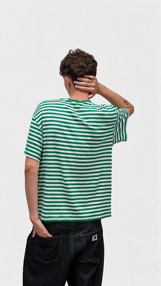 Stribet T-shirt
