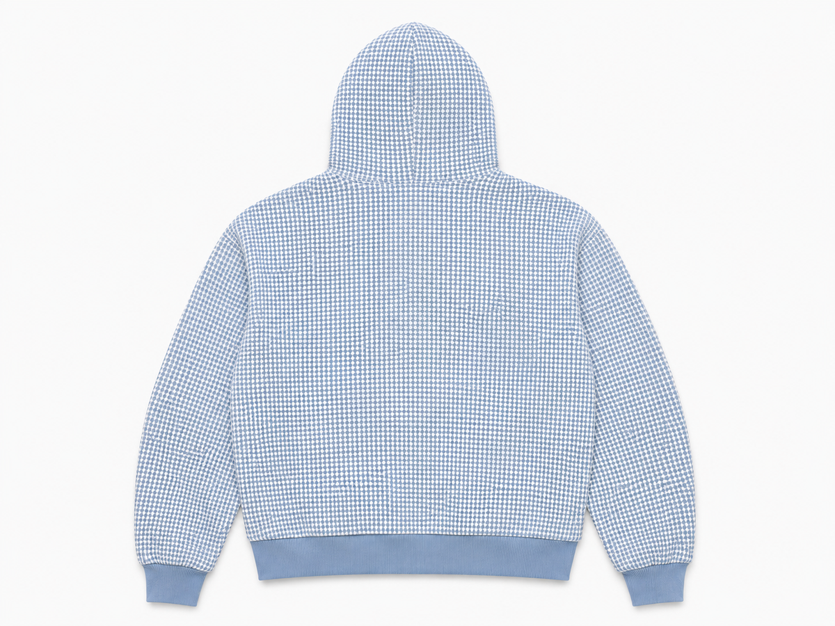 Blå Hoodie
