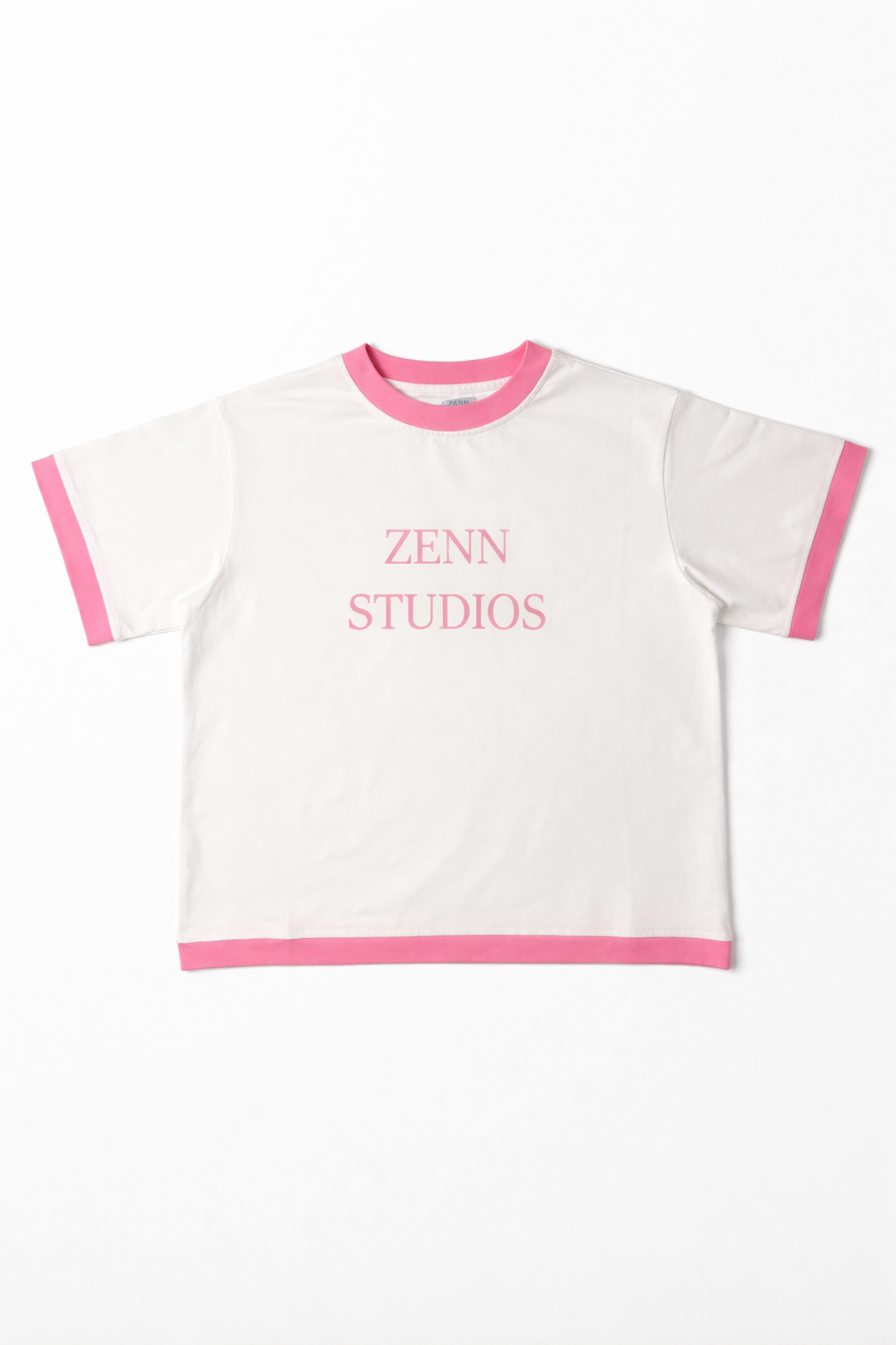 White and pink t-shirt