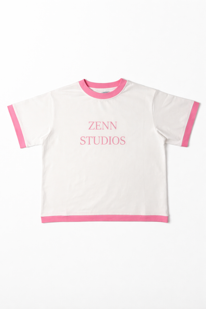 White and pink t-shirt