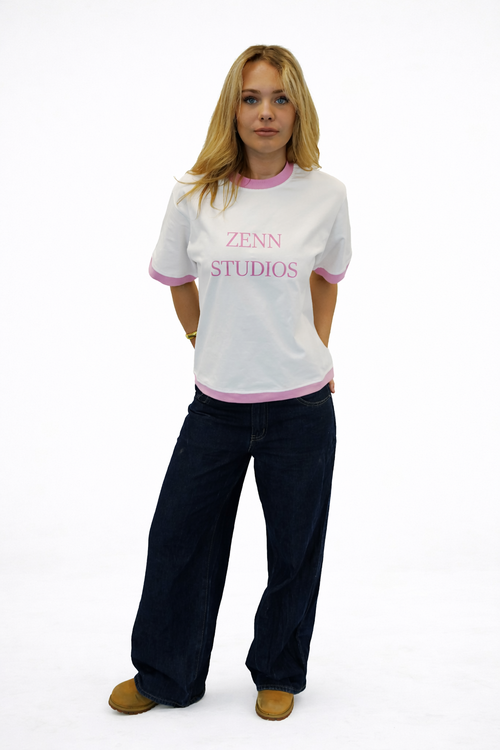 White and pink t-shirt