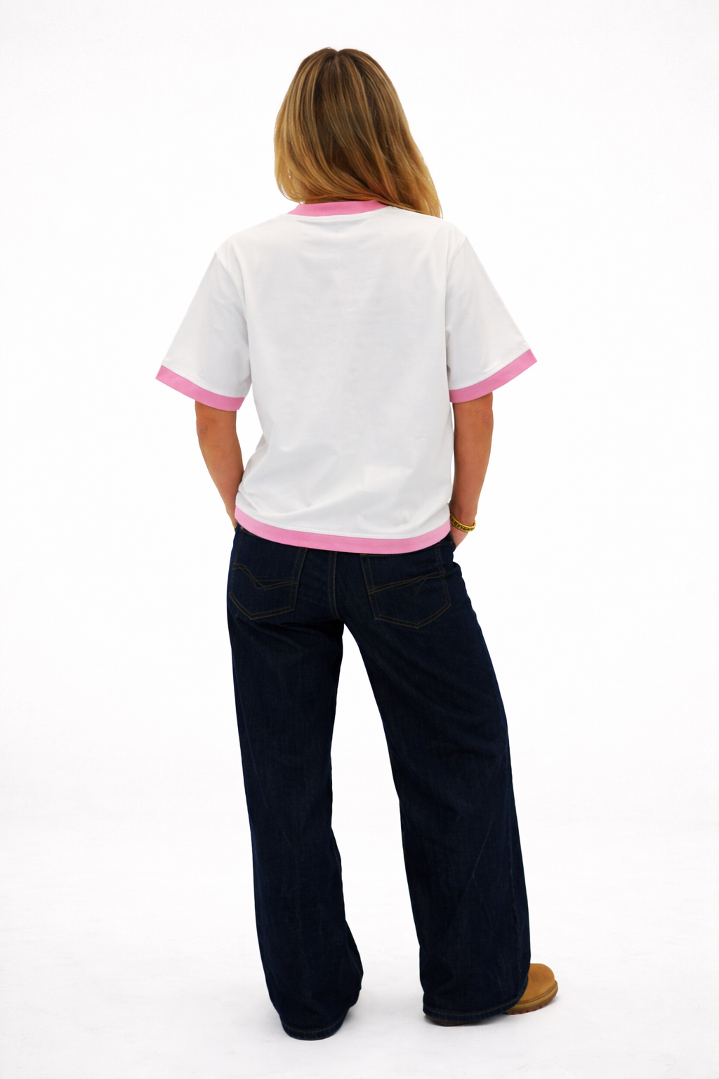 White and pink t-shirt